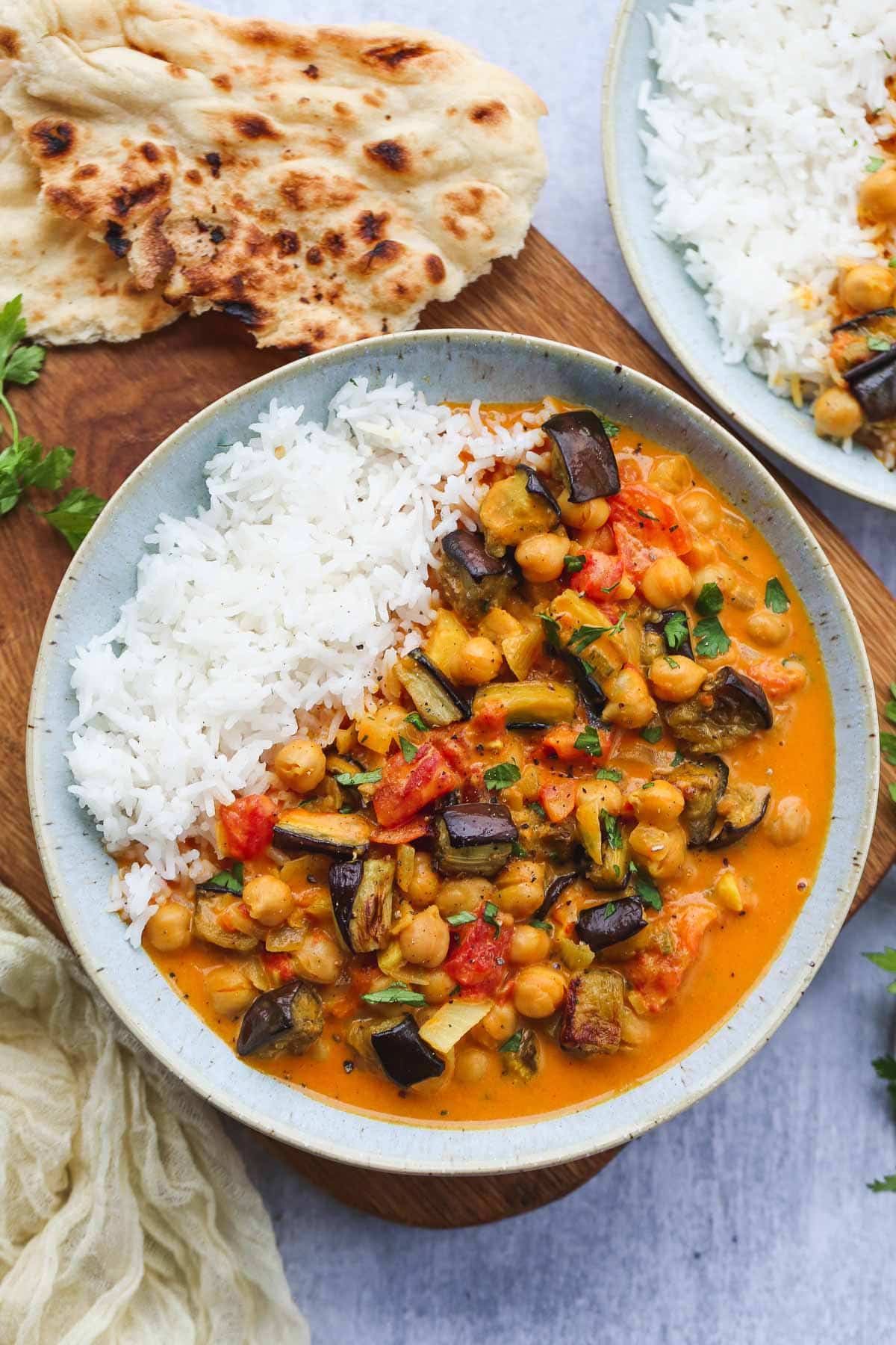 Aubergine And Chickpea Curry