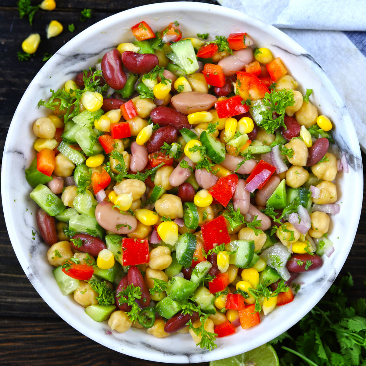 Mixed Beans Salad Recipe