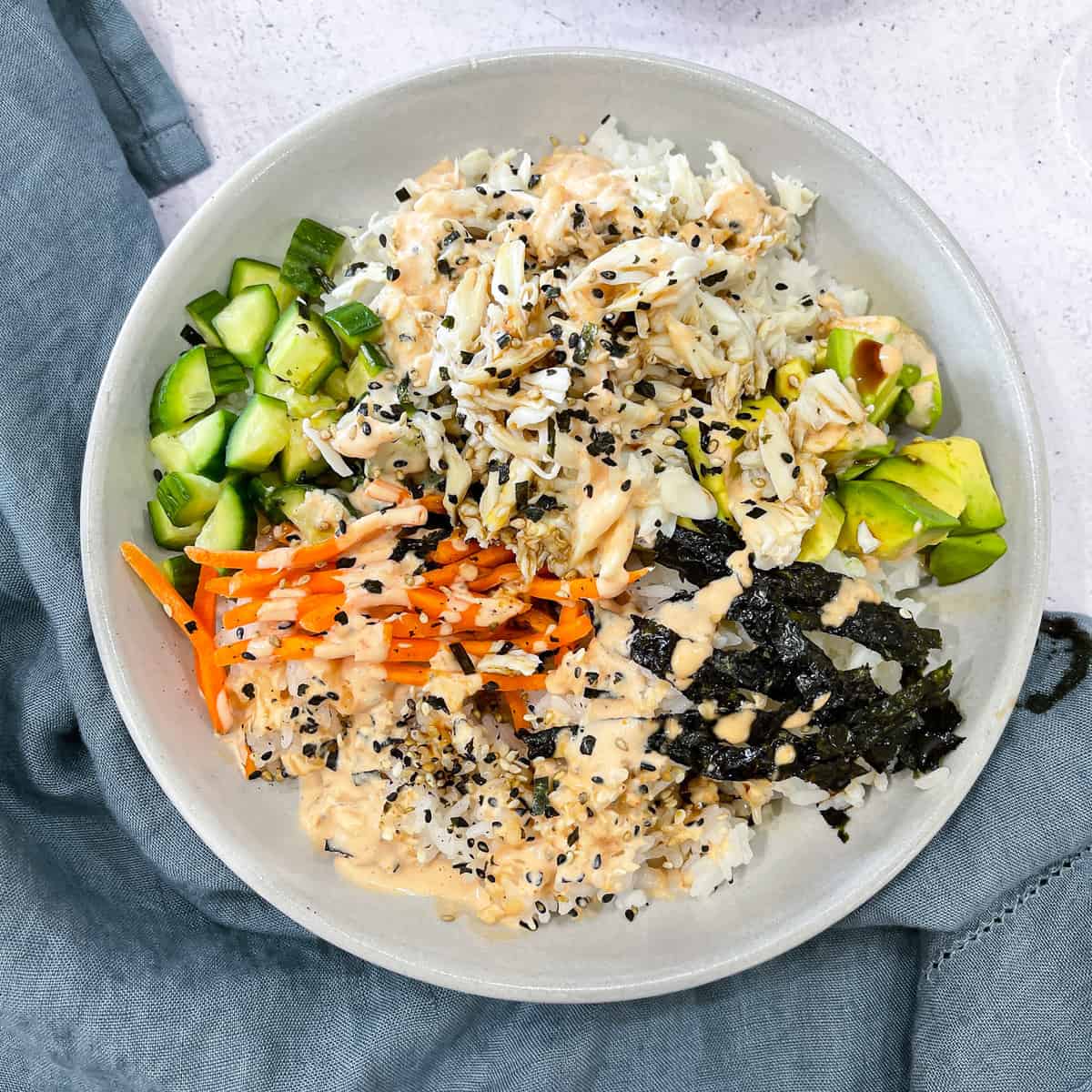 California Roll Sushi Bowls