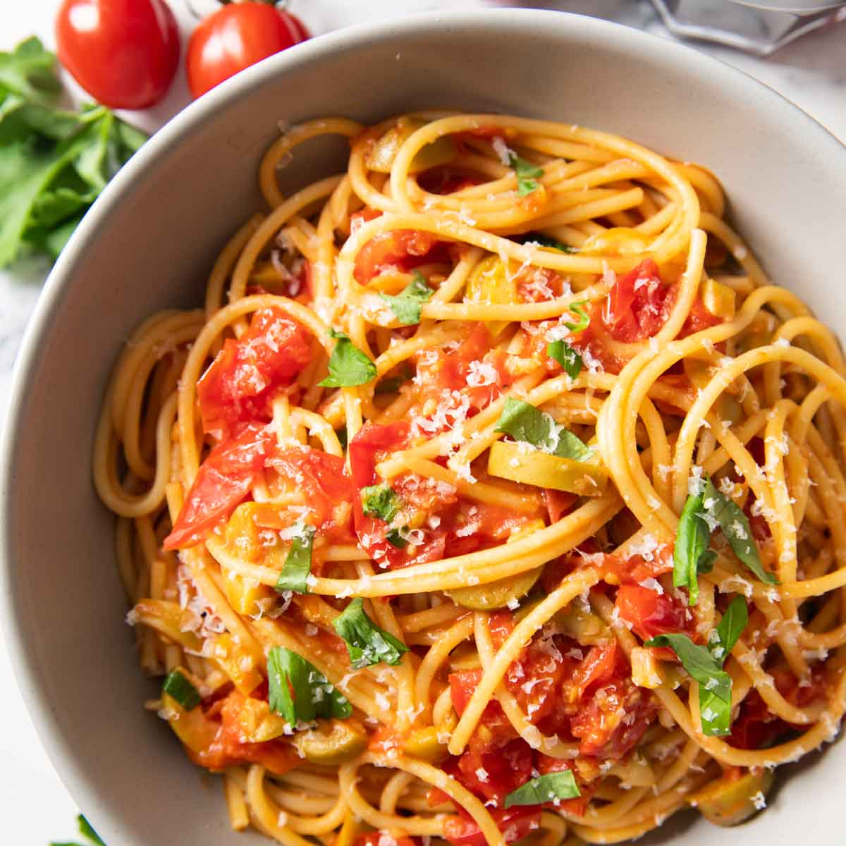 Burst Cherry Tomato Pasta Recipe