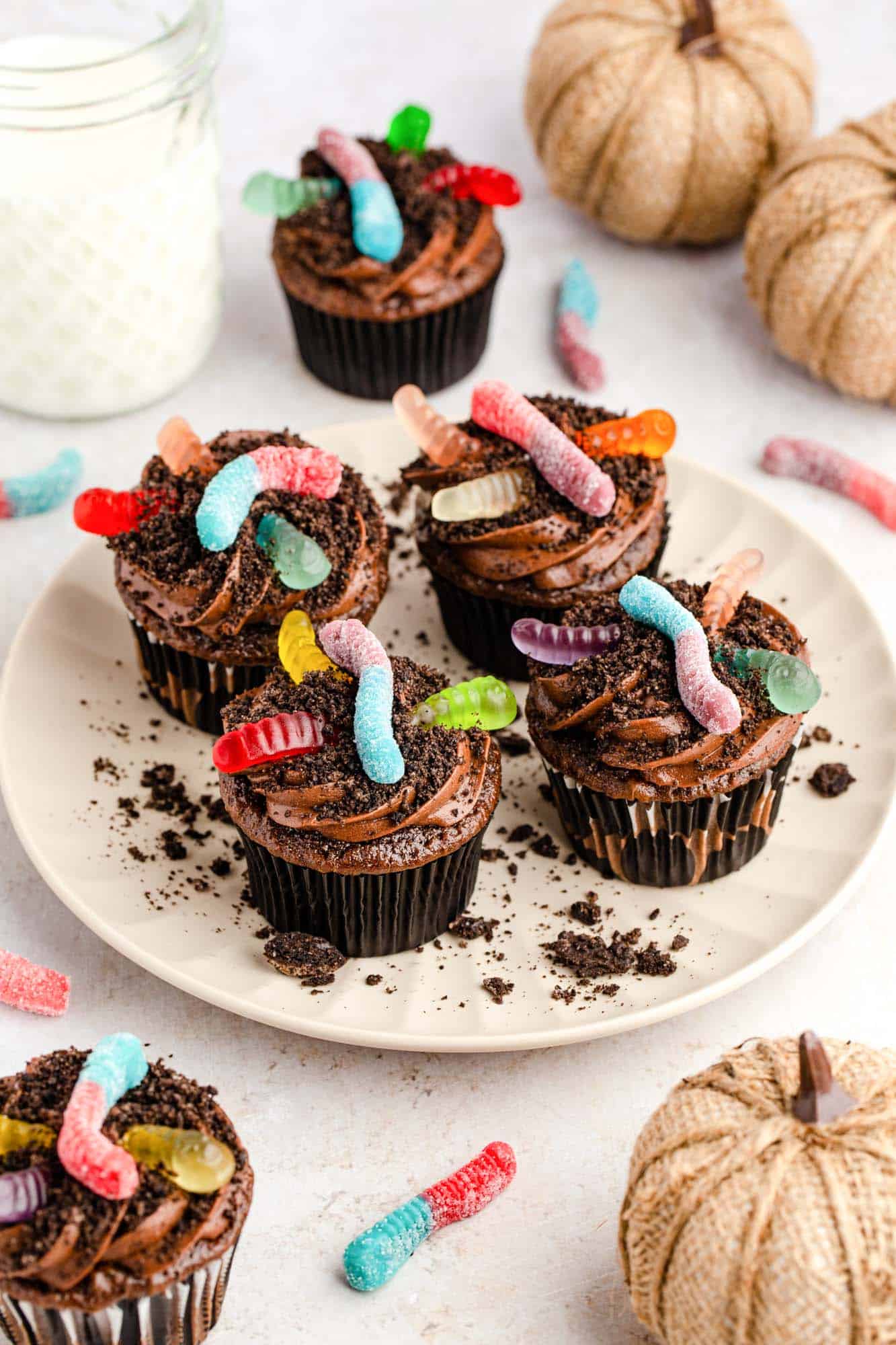 Halloween Dirt Cupcakes