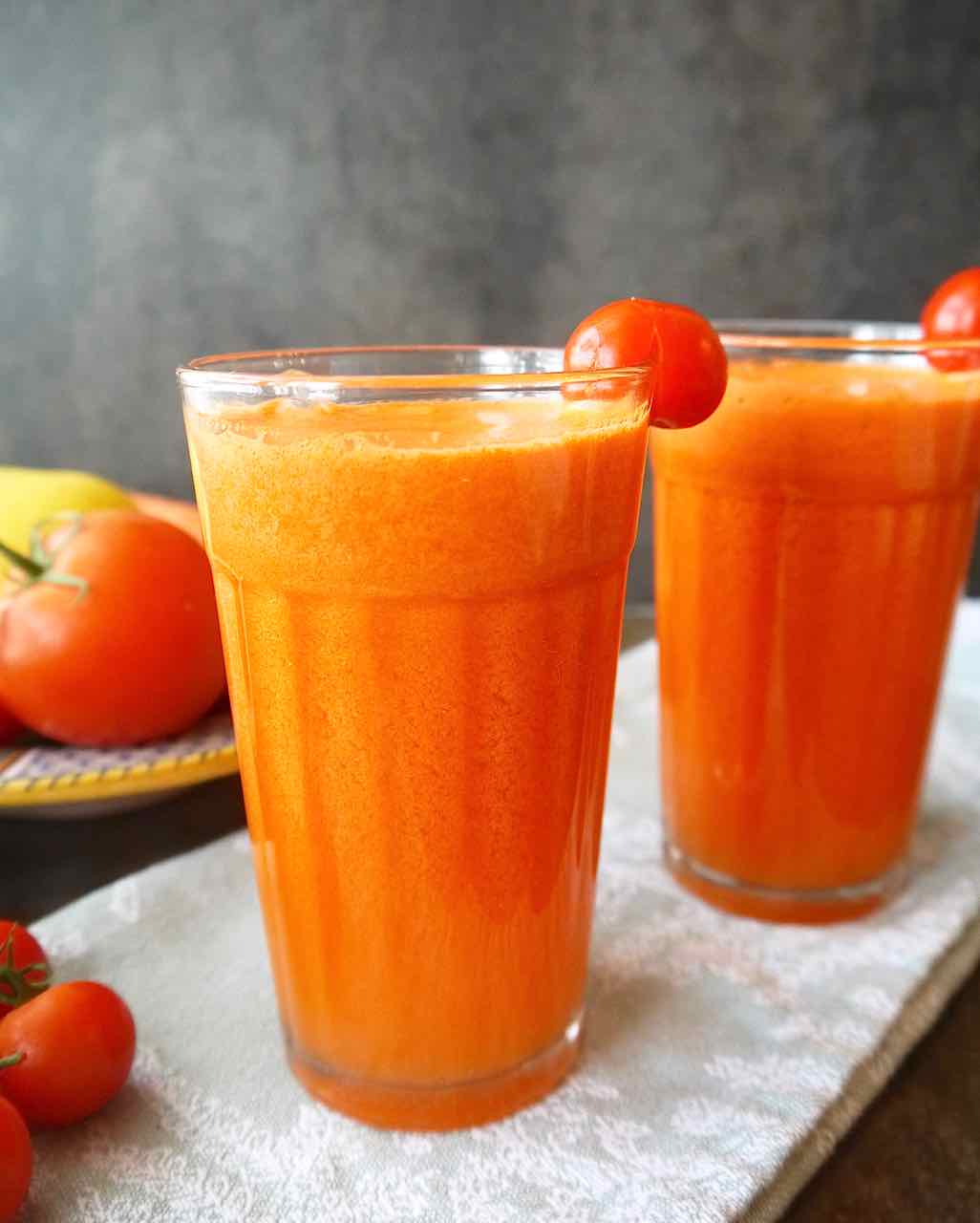 Refreshing Tomato Carrot Juice