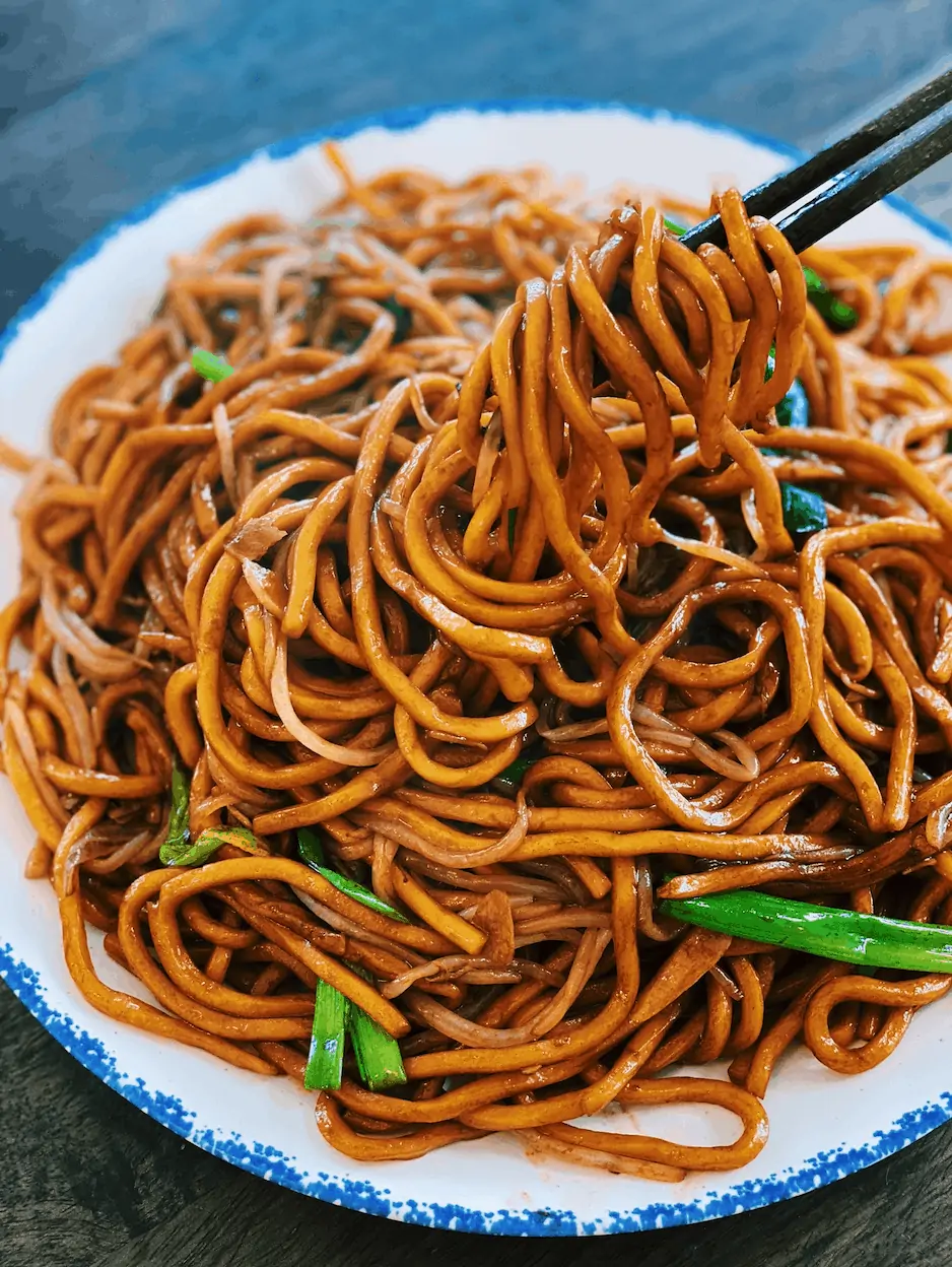 Soy Sauce Pan-fried Noodles