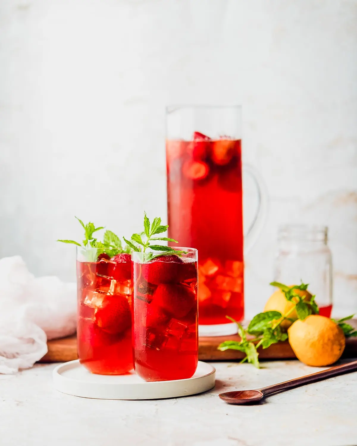 Iced Strawberry Tea