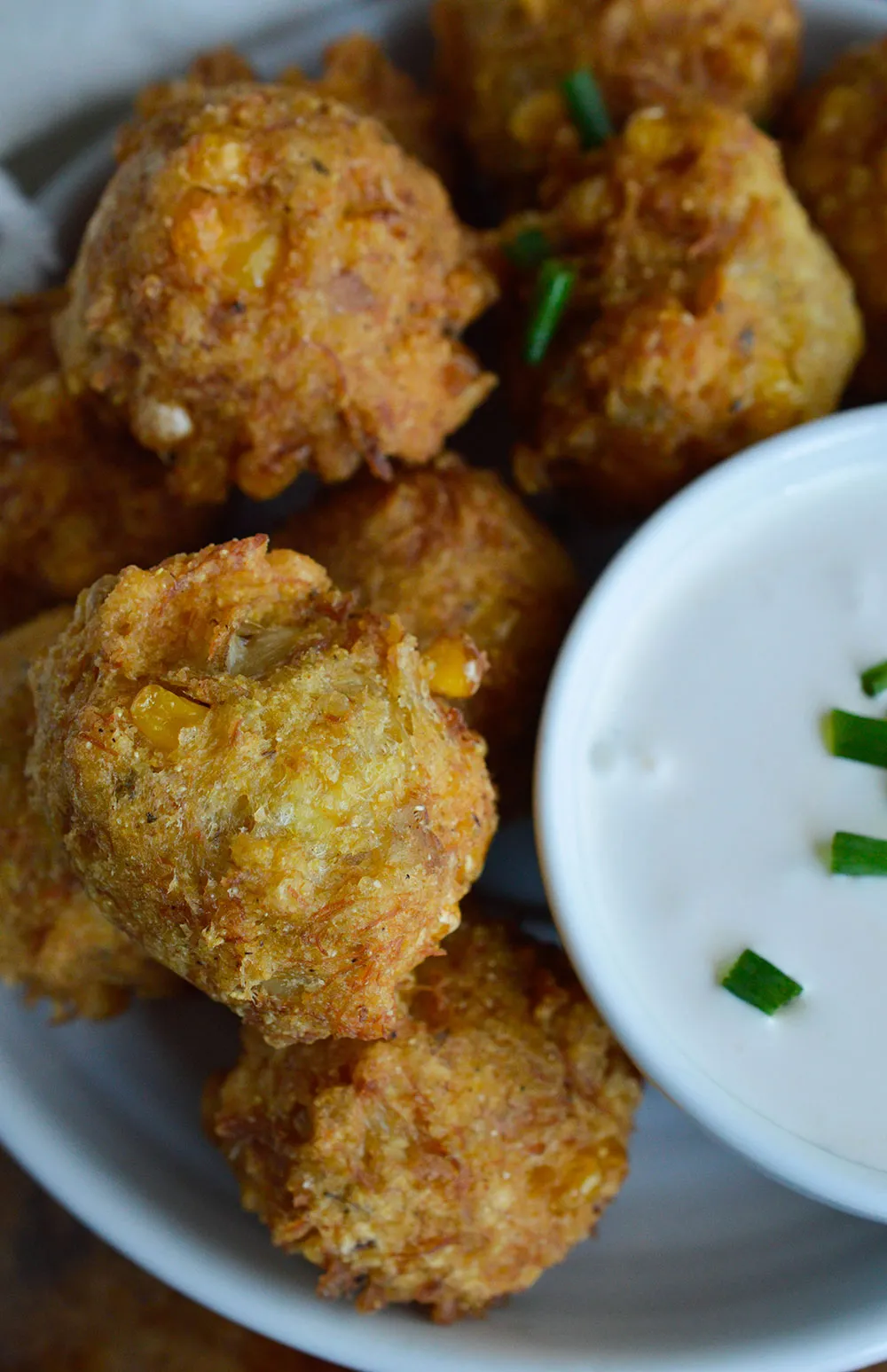 Crab and corn fritters for your last-minute gathering