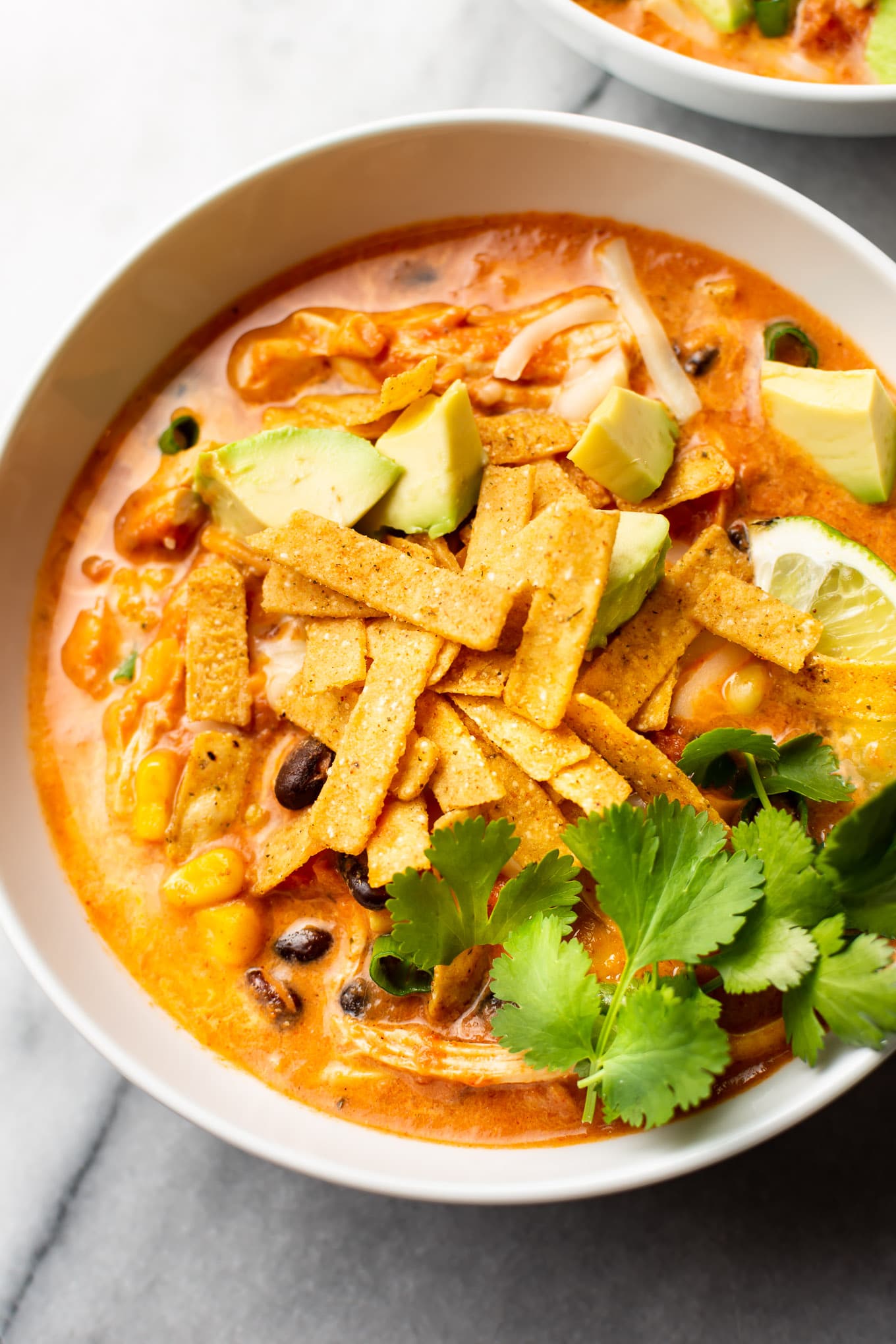 Creamy Chicken Tortilla Soup Recipe