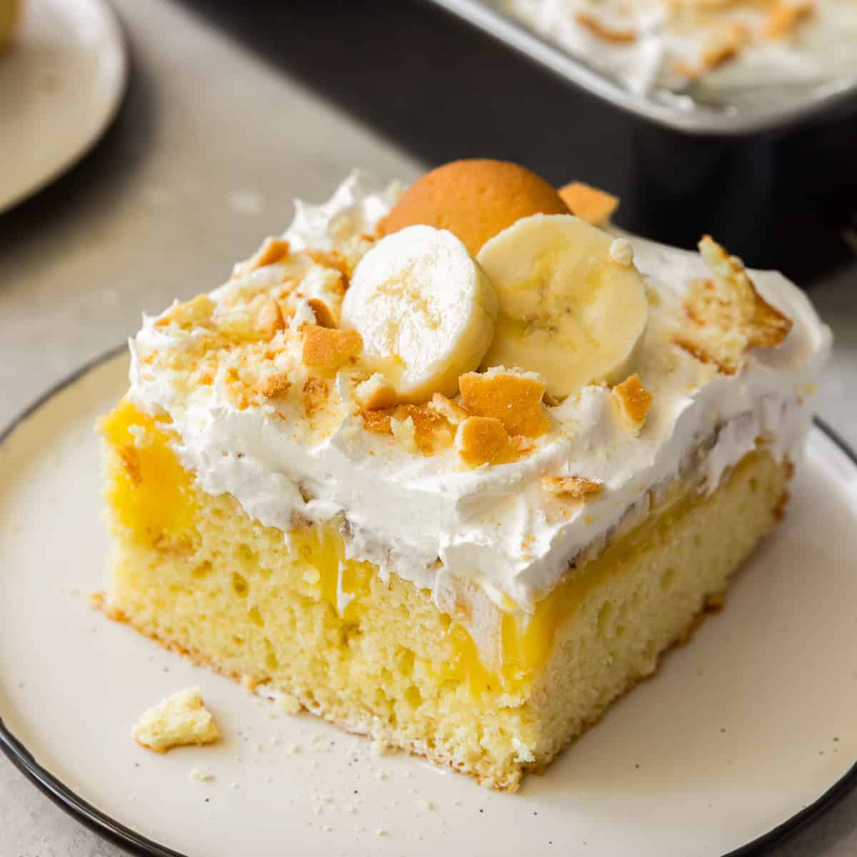 Banana Pudding Poke Cake