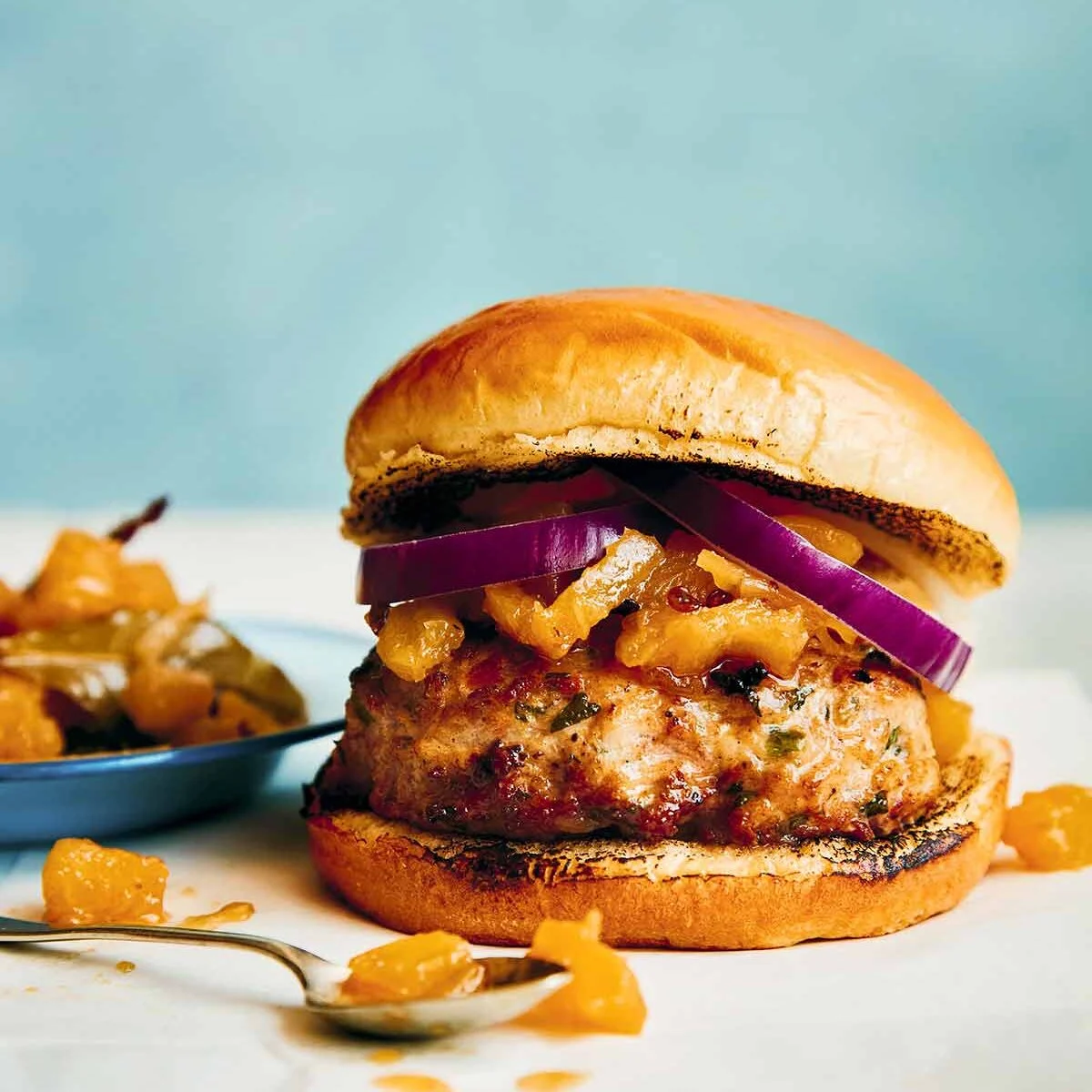 Indian Spiced Chicken Burgers