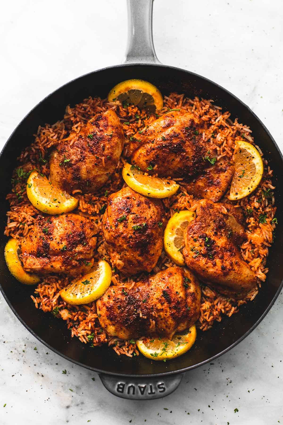 One Pan Spanish Chicken and Rice
