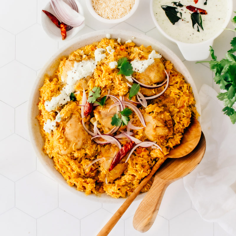 Spiced Chicken Biryani